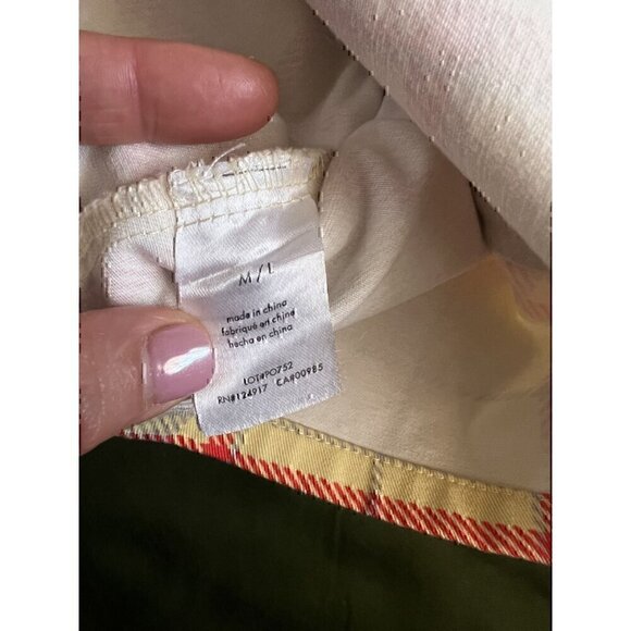 WE WORE WHAT PLAID CROPPED DENIM JACKET HIGH RISE SHORTS Women M/L indie sleeze - Picture 11 of 12